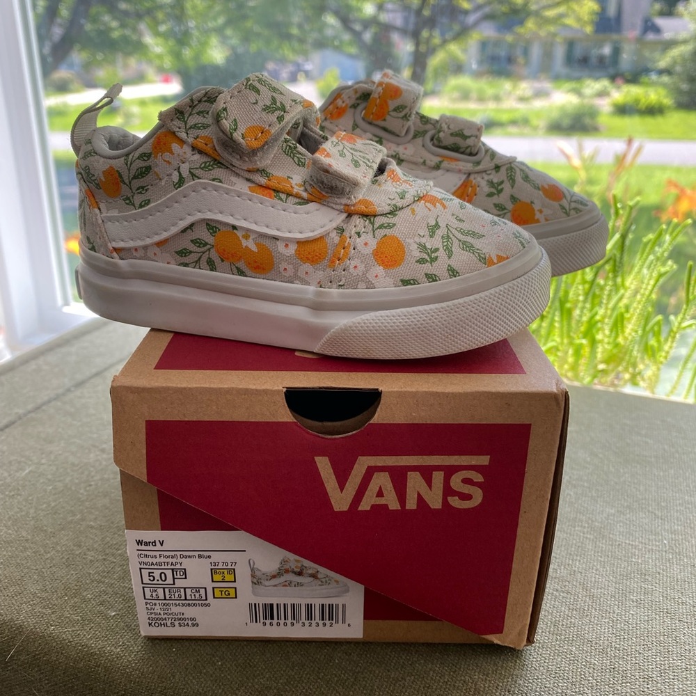 Vans Citrus Floral Toddler- Great condish